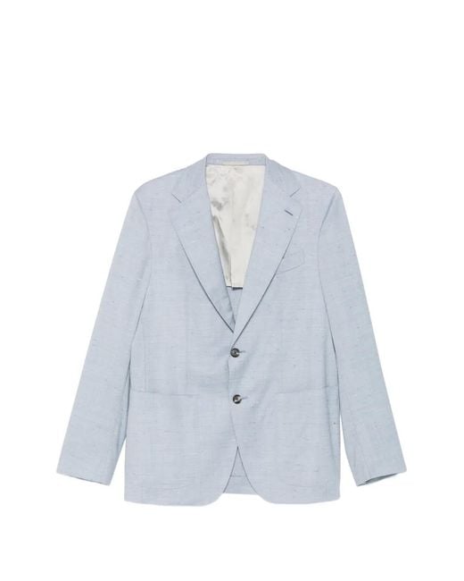 Blazer Aida Con Dos Botones Caruso de hombre de color Blue
