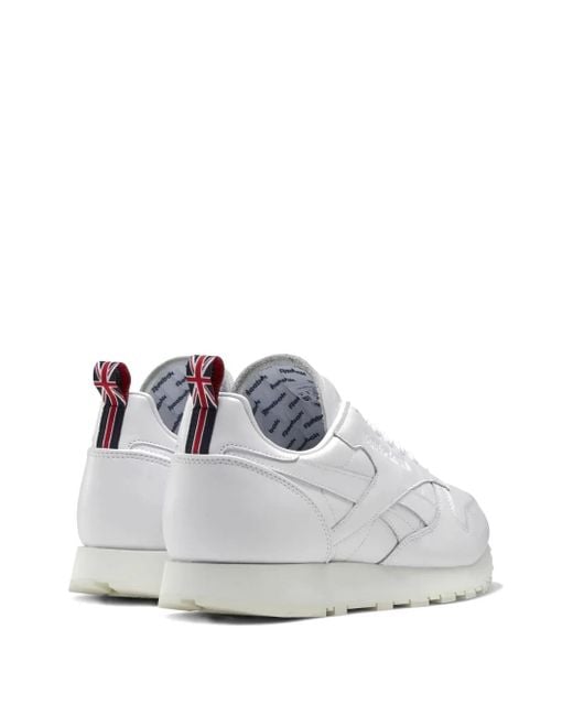 Reebok White Cl /Vector" Sneakers