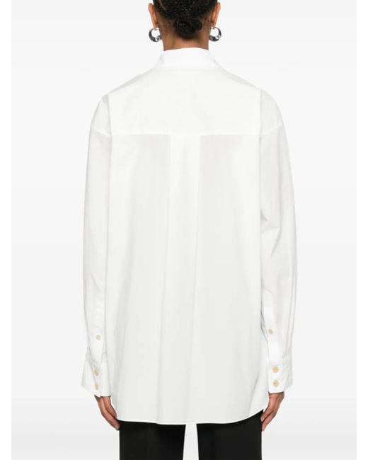Khaite Gesmockt Blouse in het White