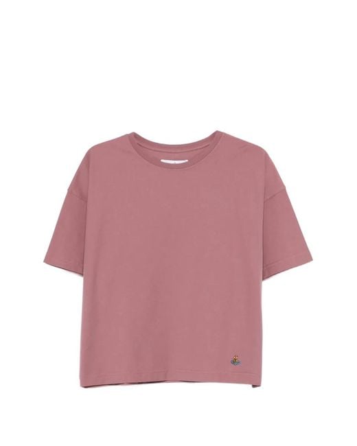 Vivienne Westwood Pink Round Neck Graphic T-Shirt