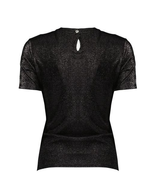 Rabanne Black Draped Press-Stud Top