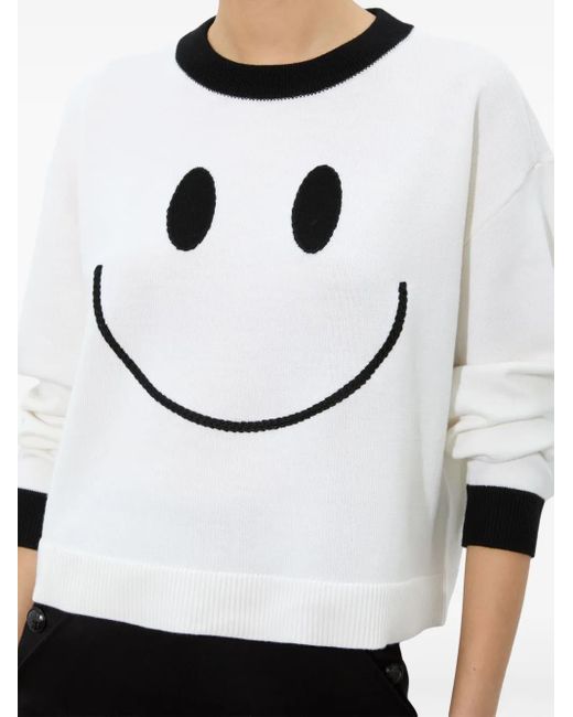 Alice + Olivia White Ziggy Sweater