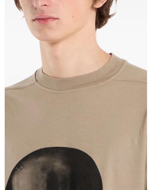 Rick Owens Natural T-Shirt Jumbo Ls Tee Dirty Pearl for men