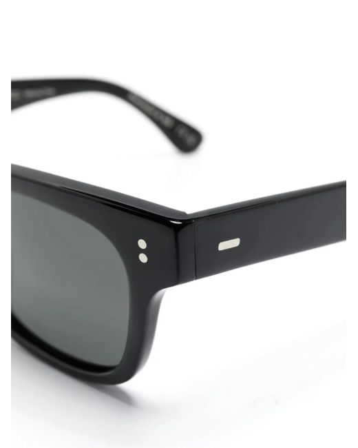 Oliver Peoples Gray Rosson Rectangle-Frame Sunglasses