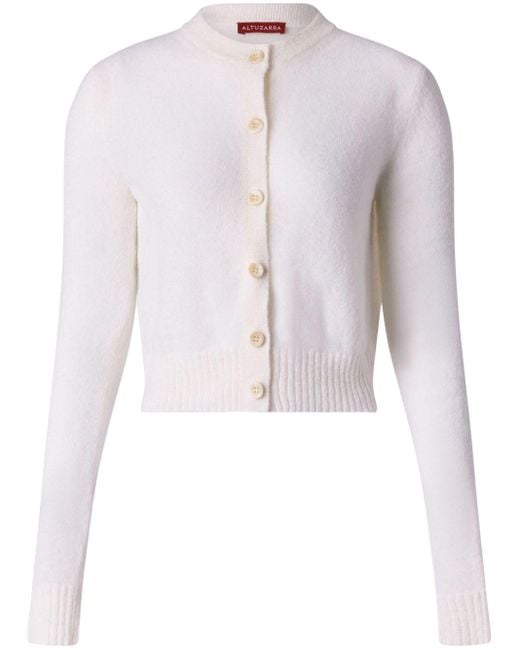 Altuzarra White Thea Cardigan