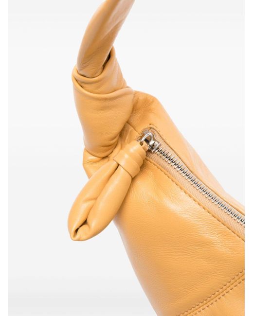 Lemaire Natural Medium Croissant Leather Shoulder Bag