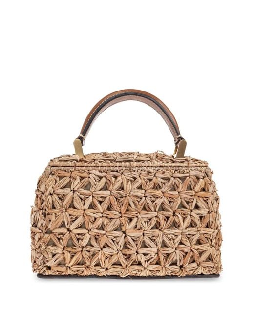 Cult Gaia Metallic Raffia Tote Bag