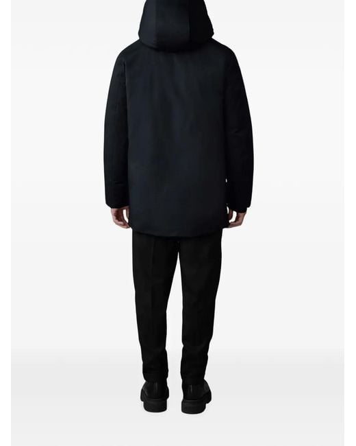 Mackage Blue Sullivan Hooded Coat for men