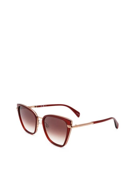 Rag & Bone Pink Cat-Eye Frame Sunglasses