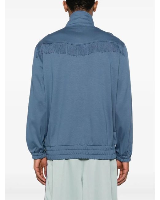 Needles Sweater Met Franje in het Blue voor heren