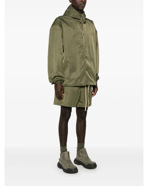 Fear Of God Green Logo-Lettering Jacket for men