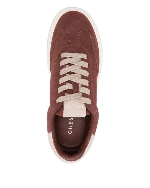 Guess Brown Suede Sneakers for men
