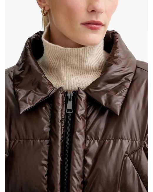 MMC Studio Brown Hooded Padded Parka Coat