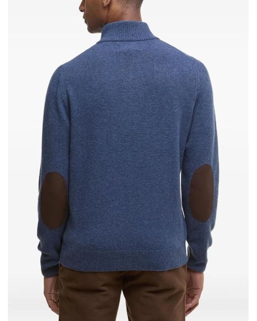 Maglione A Collo Alto di Barbour in Blue da Uomo