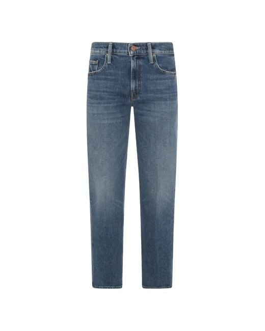 Mother Blue «Button-Fastening Jeans