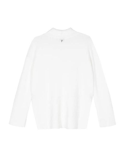 Dondup White Wool Sweater