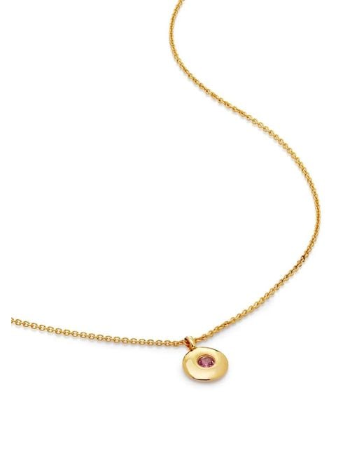 Monica Vinader Metallic October Birthstone Necklace