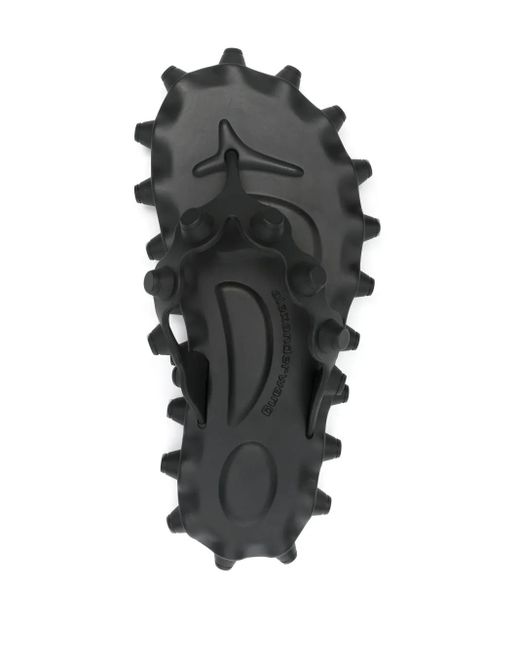 Alexander Wang Black Studded Flip Flops