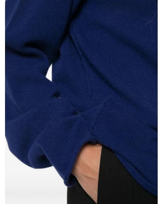 Sofie D'Hoore Blue Crew-Neck Long-Sleeve Sweater