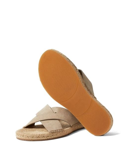 Zegna Brown Light Taupe Crossover Strap Sandals for men
