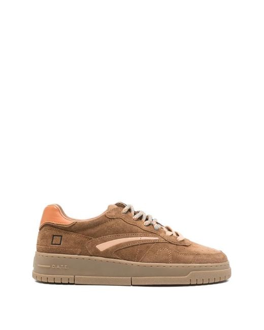 Date Brown Baskets À Panneaux À Détails Carrés for men