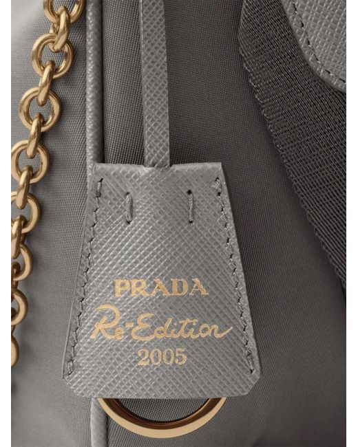 Prada Gray 2005 Re-Edition Re-Nylon Shoulder Bag