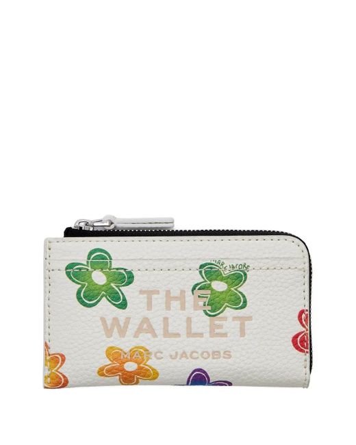 Marc Jacobs The Wild Daisy Portemonnee Met Rits in het Green