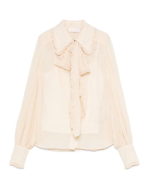 Camicia Con Fiocco di Zimmermann in Natural