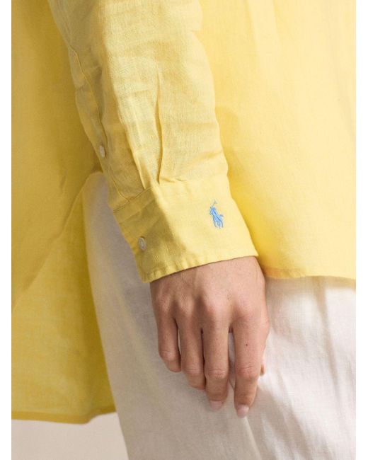 Camicia Polo Pony di Polo Ralph Lauren in Yellow