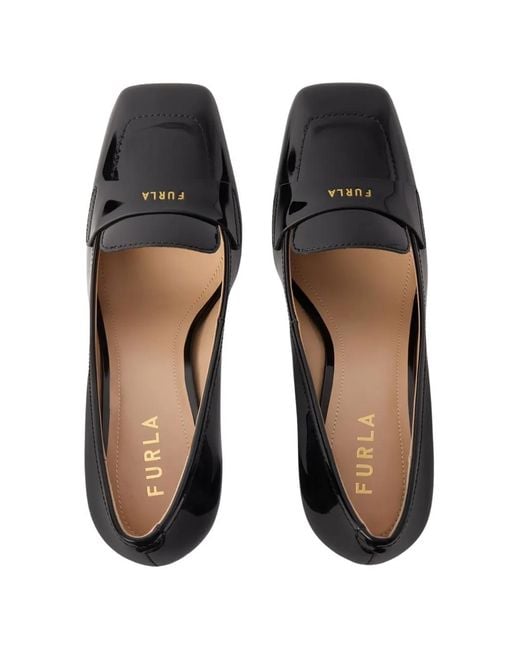 Furla Black Solid Pumps