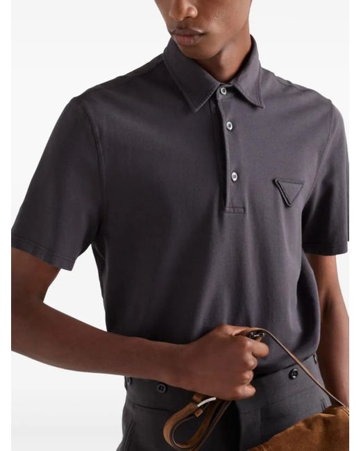 Polo De Piqué Prada de hombre de color Blue