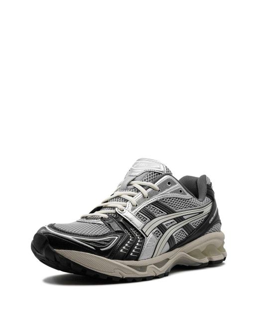 Asics Gray Gel-kayano 14 "black/glacier Grey Silver" Sneakers for men