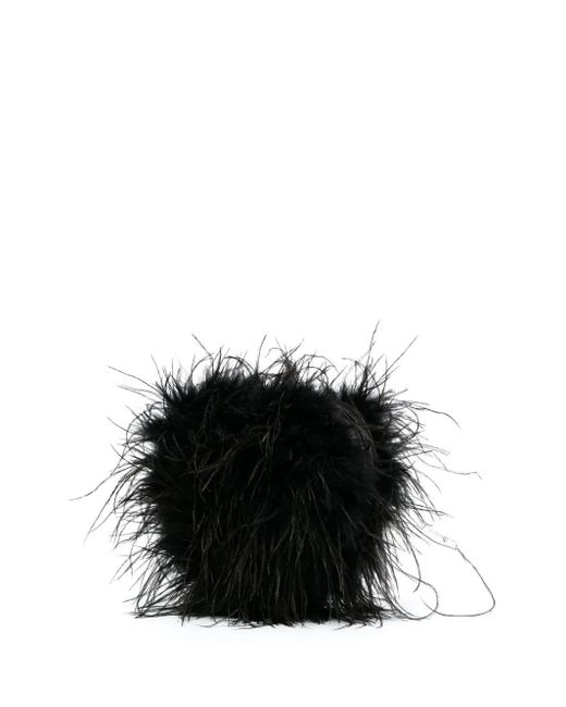 Alexander Wang Black Heart Pillow Clutch