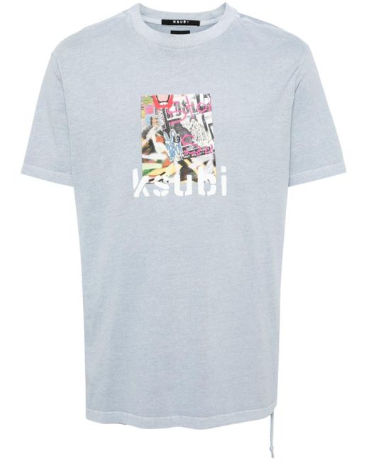 Ksubi T-shirt Met Print in het Gray voor heren