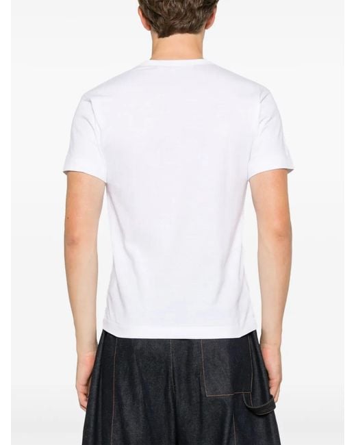 COMME DES GARÇONS PLAY Green Camouflage Heart-Print T-Shirt