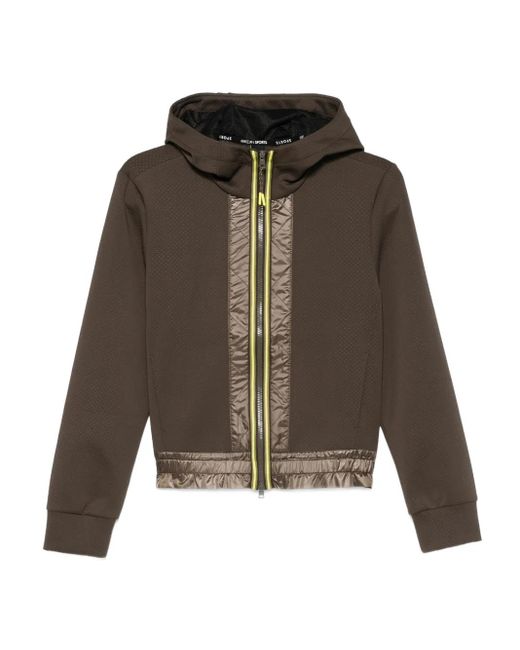Marc Cain Green Quilted Hooded Jacket
