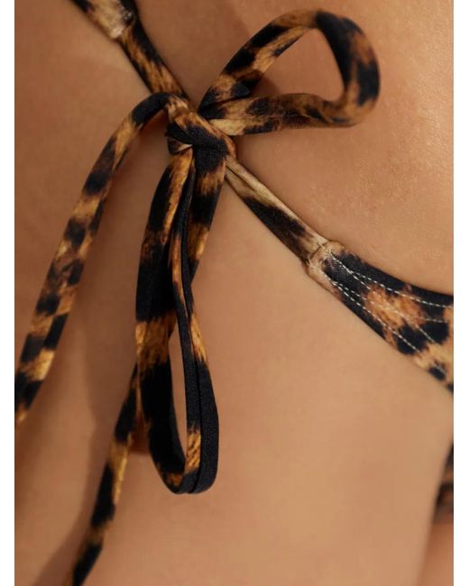 Melissa Odabash Brown Bas De Bikini À Imprimé Animalier