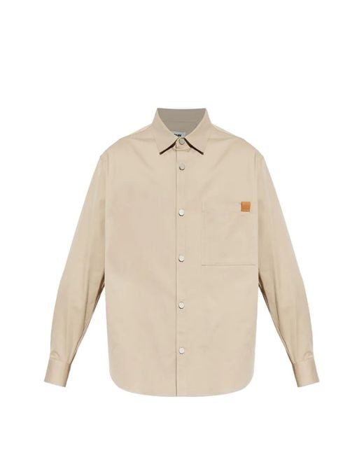 DARKPARK Natural Patch-Pocket Shirt for men
