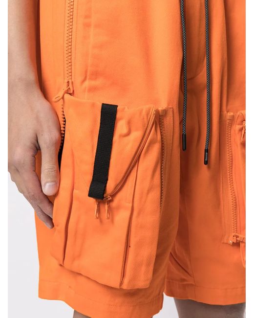 Mostly Heard Rarely Seen Orange Short Cargo Zipoff for men