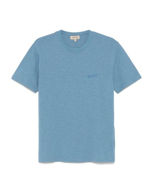 T-Shirt di Woolrich in Blue da Uomo