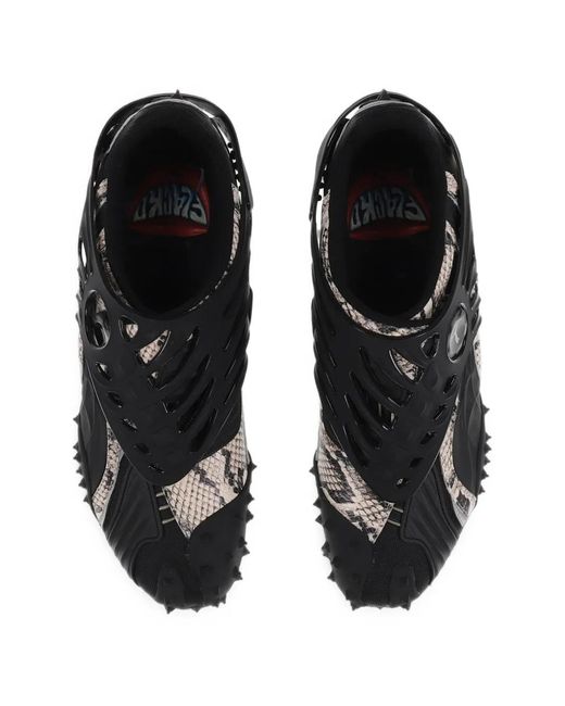 PUMA Black X A$Ap Rocky Mostro Gabbia Snakeskin Sneakers