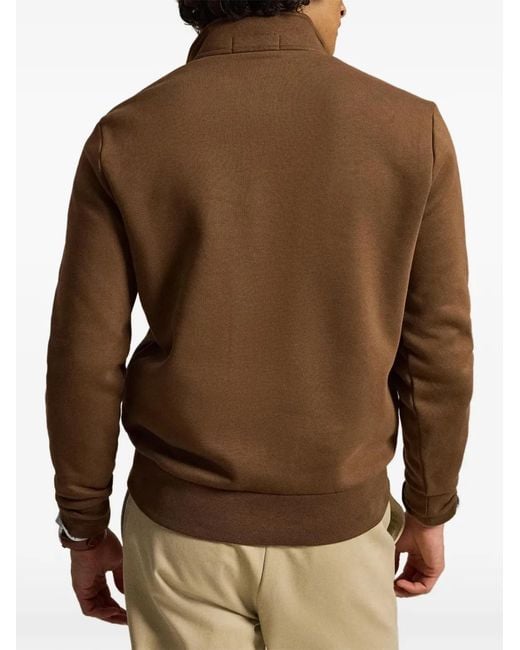 Polo Ralph Lauren Brown Polo Sport Quarter-Zip Sweatshirt for men