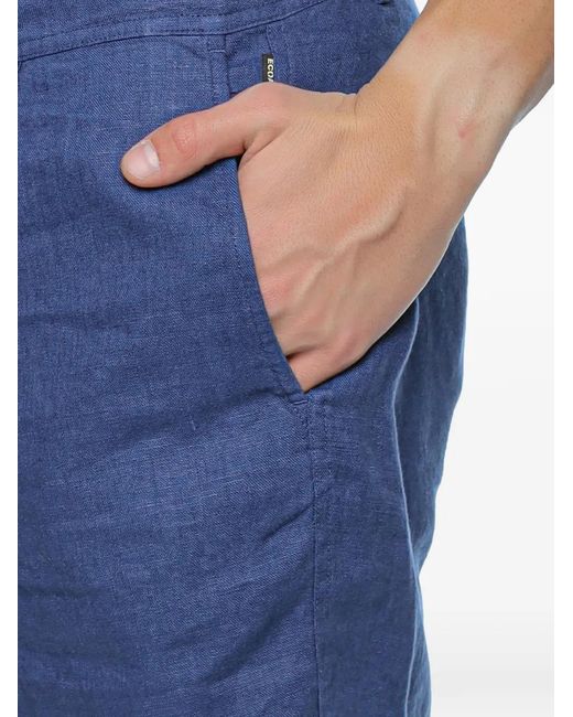 Ecoalf Blue Tika Organic Linen Shorts for men