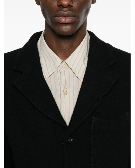 Comme des Garçons Black Single-Breasted Blazer for men