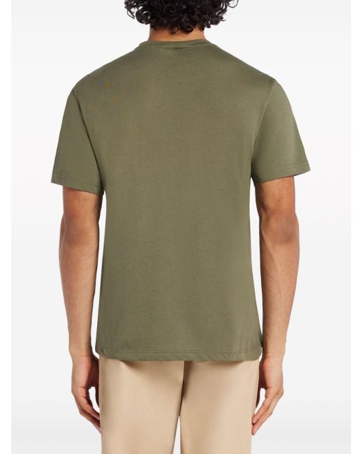 Lacoste Green Logo-patch Cotton T-shirt for men