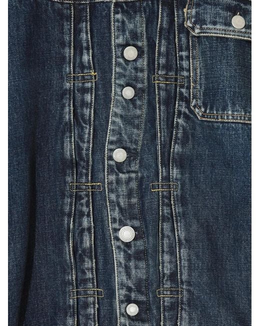 Undercover Blue Buttoned Blouson Jacket for men