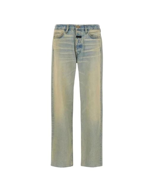 Fear Of God Green Jean 8Th Collection À Effet Délavé for men