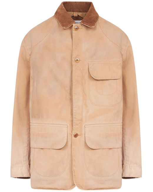 Veste Cirée À Col En Velours Côtelé Maison Margiela pour homme en coloris Natural