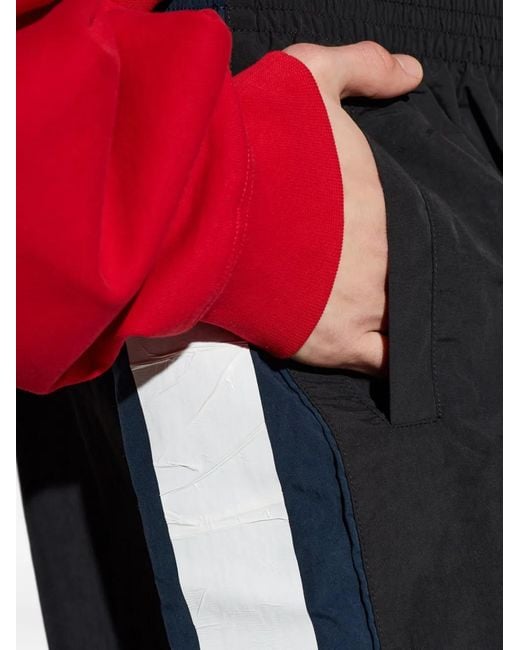 Vetements Blue Side-Stripe Track Pants for men