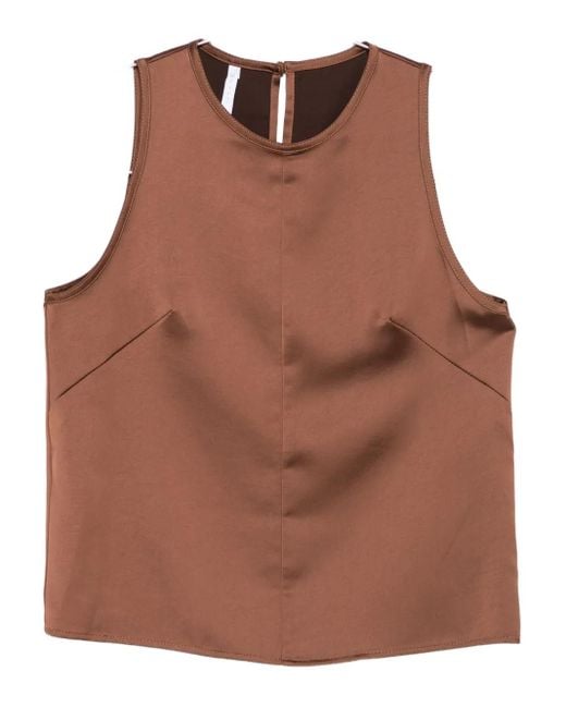 Imperial Sleeveless Tank Top Brown
